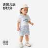 英氏婴儿连身衣男宝宝短袖哈衣夏季海军风翻领连体衣2026新款 商品缩略图3