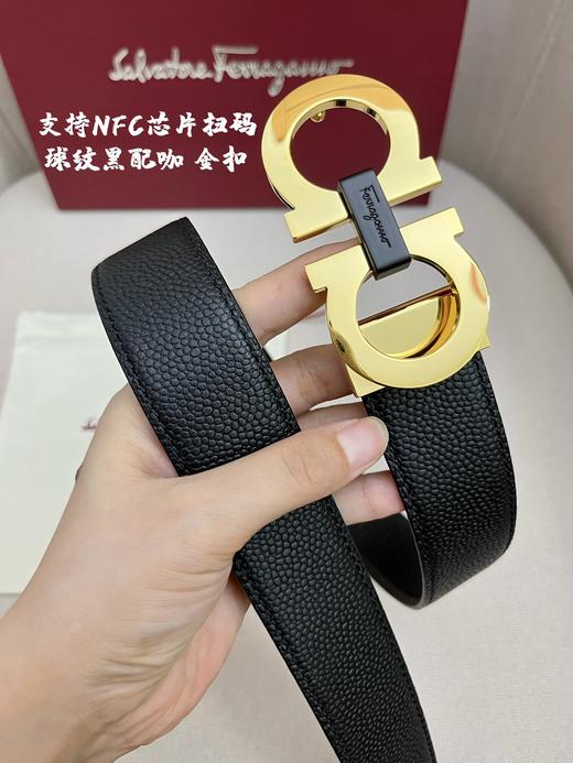 菲拉格慕. 扣头：（金/银 可选）新款纯钢扣 球纹 3.4cm（GD） 商品图9