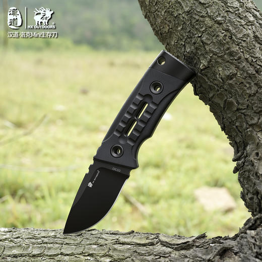 汉道DC53钢洛克mini户外刀多功能刀露营直刀手把肉小刀菜刀生存刀 商品图12