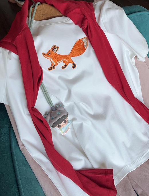 【防晒凉感】噢蜜ooomeooo刺绣狐狸🦊T 商品图10