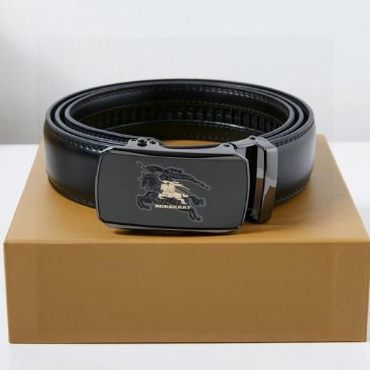 F032086方框造型设计磨砂面自动平滑扣高品质皮带 商品图2