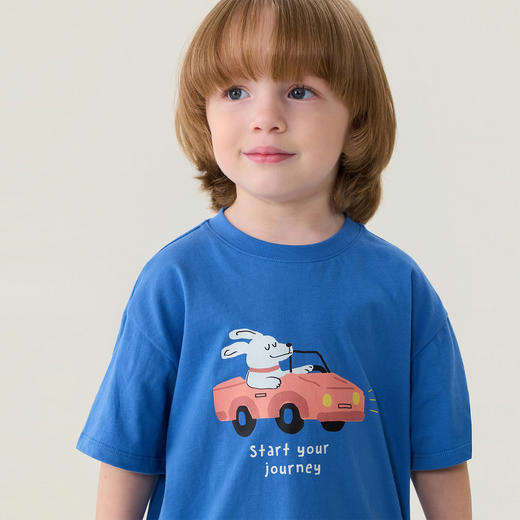 马克珍妮冒险动物园男童亲肤纯棉T2026年夏装新款560962 商品图4