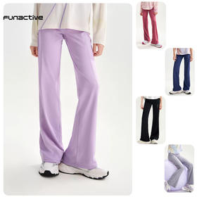 funactive女童运动裤喇叭裤春装儿童长裤舞蹈微喇瑜伽女大童裤子F2GK70123