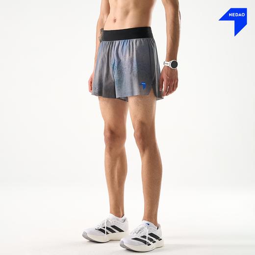 新品内道轻翼腰包3寸印花越野跑步短裤男女弹力运动跑步裤 商品图3