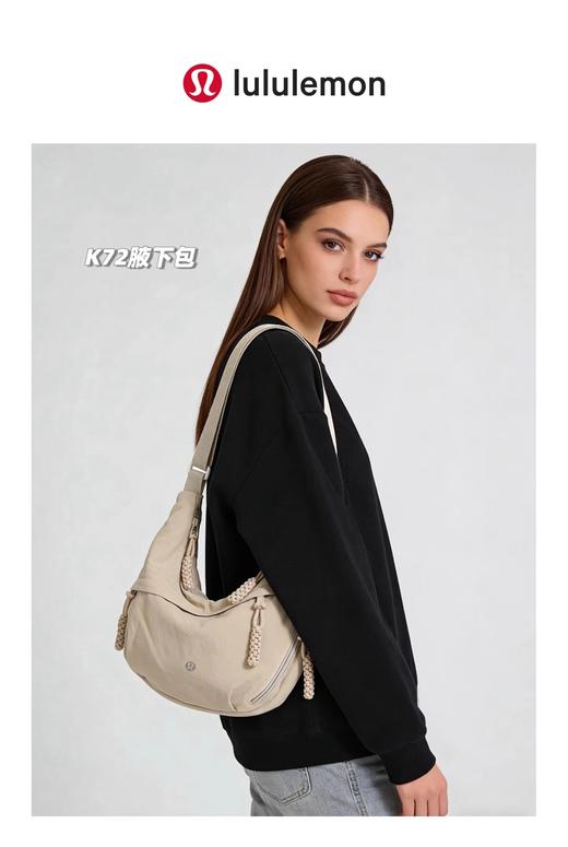 F0320145大容量单肩包腋下饺子包软质轻便单肩腋下包 商品图4