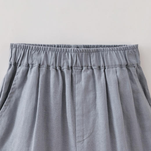 马克珍妮100%亚麻男童清凉萝卜裤2026年夏装新款560977 商品图4