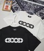 F032089镂空圆领套头新款男女同款纯棉刺绣美式复古短袖T恤 商品缩略图2