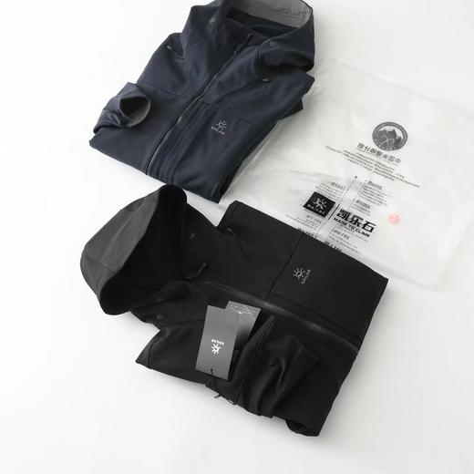 F032063运动户外登山徒步防风防泼保暖透气薄绒软壳拉链外套 商品图1