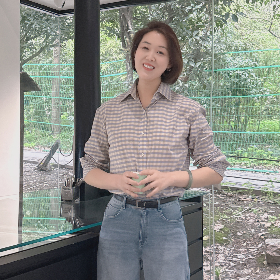 （稀缺ED同源）火桐hooton 2026春季新款格子长袖衬衫