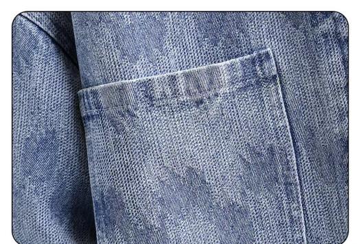 F0320120新款纯棉衬衫多口袋立体印花工装风衬衫外套男女同款 商品图4