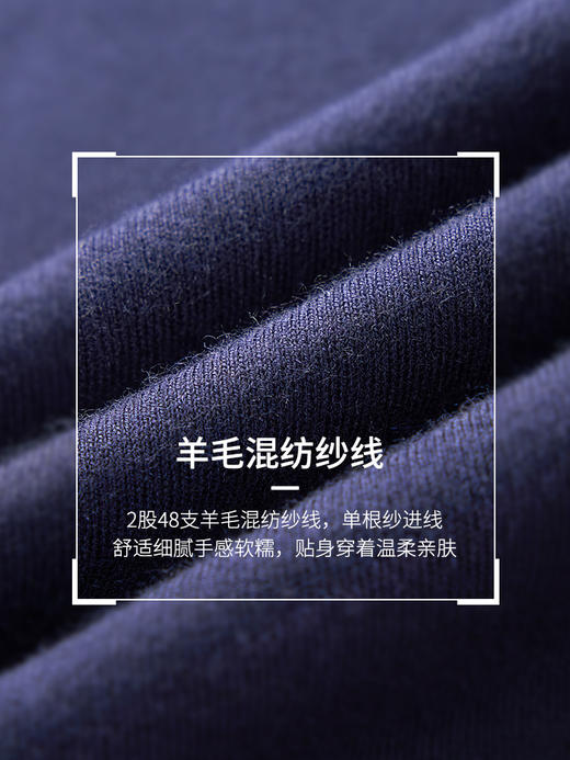 【轻织系列】可机洗翻领针织长袖毛衣247X0P728L 商品图7