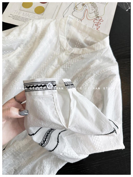 YAW61093灯笼袖衬衫 商品图6