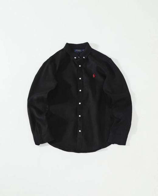 F032051夏日透气凉感亚麻纯色休闲舒适肩线利落翻领衬衫 商品图13