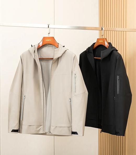 【eve-9195#】男子轻量商务休闲连帽户外通勤夹克/外套！！ 商品图1