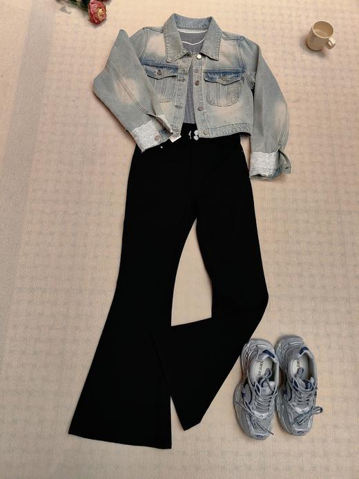 【门店同款】ENJOY春季韩系小众蕾丝牛仔外套 162244315 商品图0