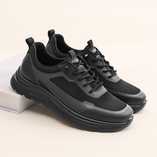 信诺通勤休闲运动鞋2026春秋男鞋厚底透气网面软底中老年爸爸鞋子N6C115-31 商品图1