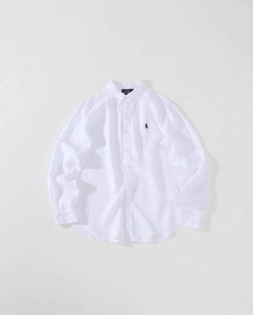 F032051夏日透气凉感亚麻纯色休闲舒适肩线利落翻领衬衫 商品图12