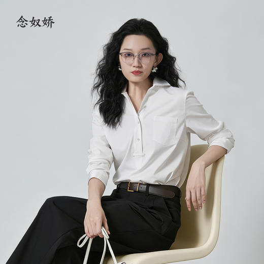 【商场同款】CNB6397 “ 云舞白衬衫 ” 舒适与质感并存 商品图3