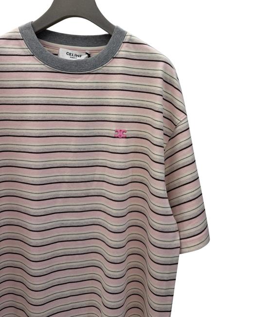 女款条纹刺绣短袖T恤fe008 商品图2