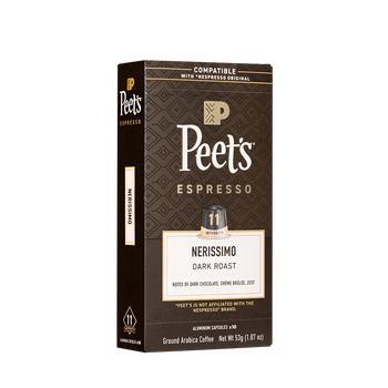 Peet's Coffee皮爷peets胶囊咖啡 强度11 浓黑布蕾咖啡53g（10*5.3g）法国进口 商品图3
