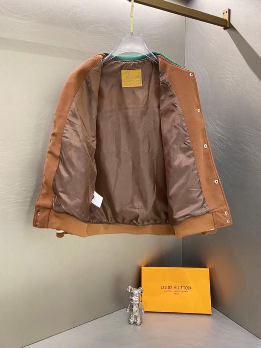 F0320100休闲刺绣立领网球校队撞色拼接棒球服夹克外套 商品图2