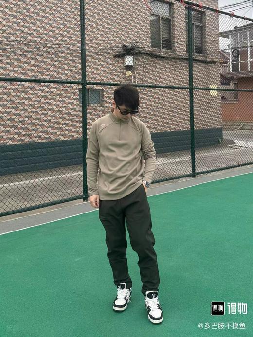 F0320108兼顾运动灵活与日常穿搭男士长袖半拉链贴身保暖针织衫 商品图10