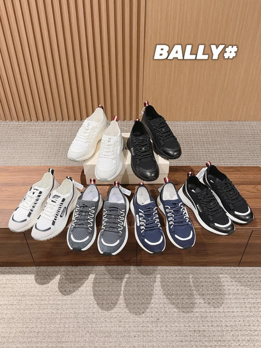Bally 巴利新款男士飞织休闲运动鞋  (DBG) 商品图0