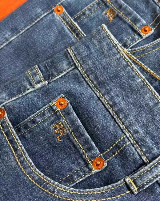 F032068休闲百搭宽松日常通勤复古重工水洗深色牛仔裤 商品图13