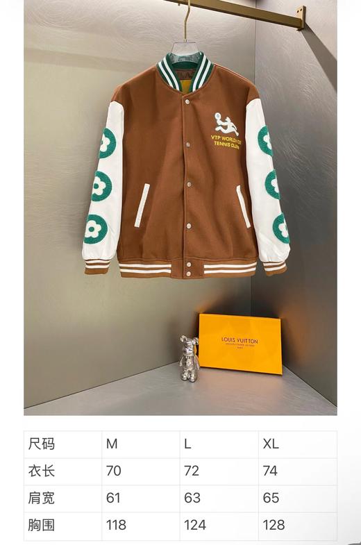 F0320100休闲刺绣立领网球校队撞色拼接棒球服夹克外套 商品图11