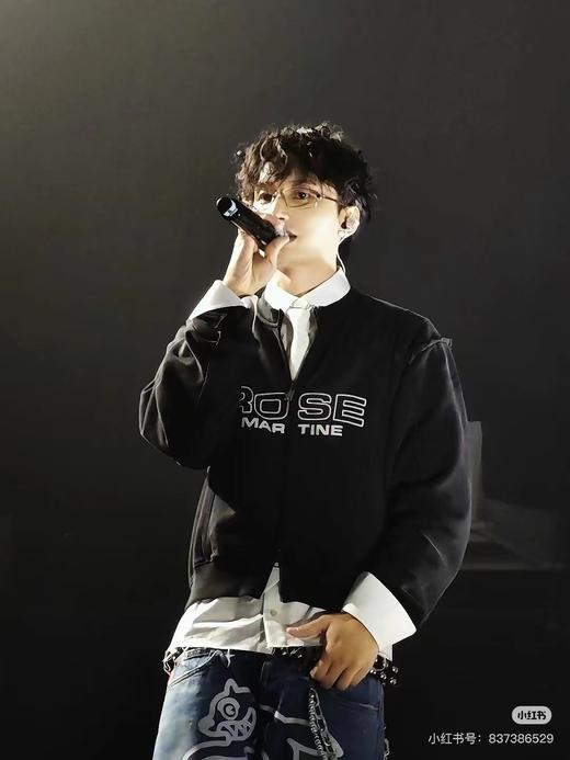 F032031字母标语不规则解构拼接重磅水洗做旧双拉链夹克外套 商品图9