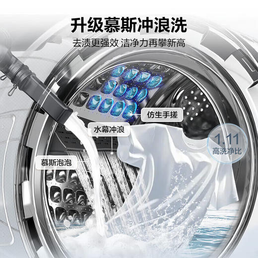 海尔（Haier）XQG100-H25C全自动家用滚筒洗烘一体智能洗衣机懒人超薄家用大容量10公斤 商品图2