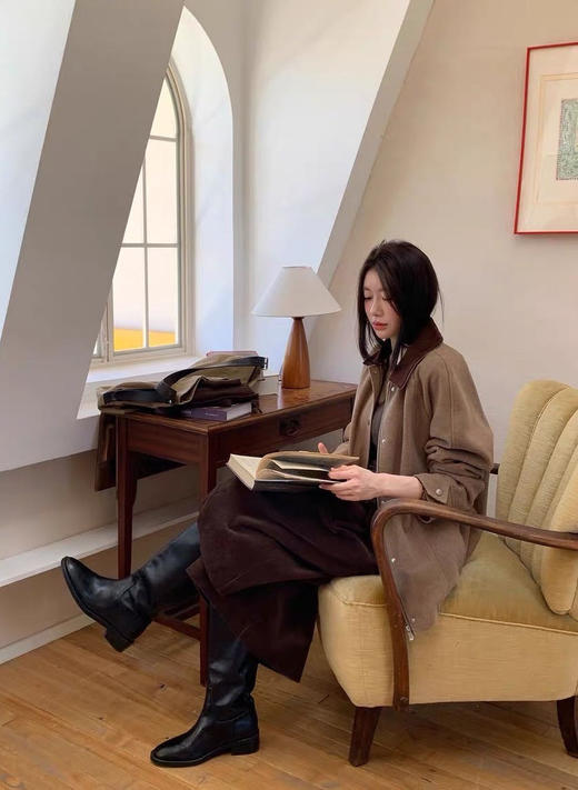 复古风拿捏稳纯棉灯芯绒裤阔腿裙子 商品图13