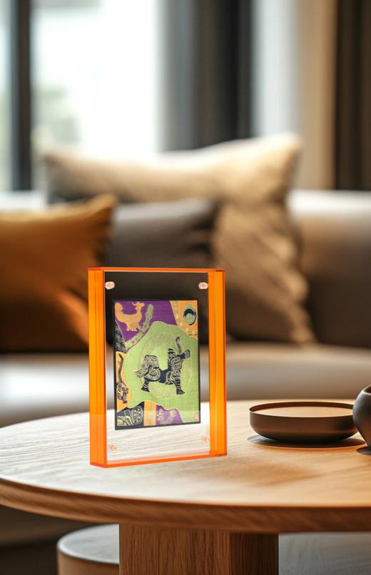 蜀锦祥瑞神兽立屏摆件 商品图1