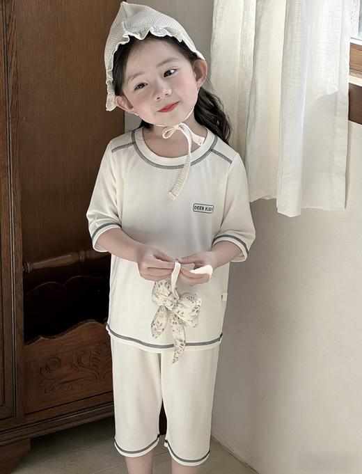 【💡宝妈闭眼囤！39.9/套】80-160码全覆盖！这款儿童莫代尔家居服软到犯规！男童女童七分袖空调服套装聚★为爱严选 商品图2