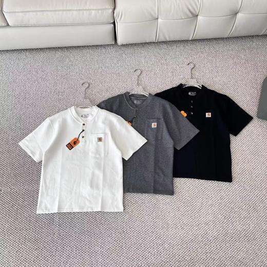 F032095复古宽松版型针织套头通勤休闲百搭男女同款短袖T恤 商品图0