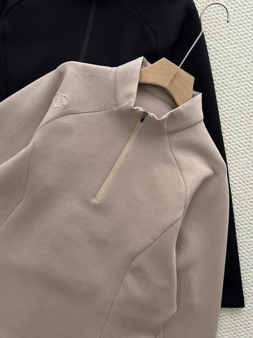 F0320108兼顾运动灵活与日常穿搭男士长袖半拉链贴身保暖针织衫 商品图3