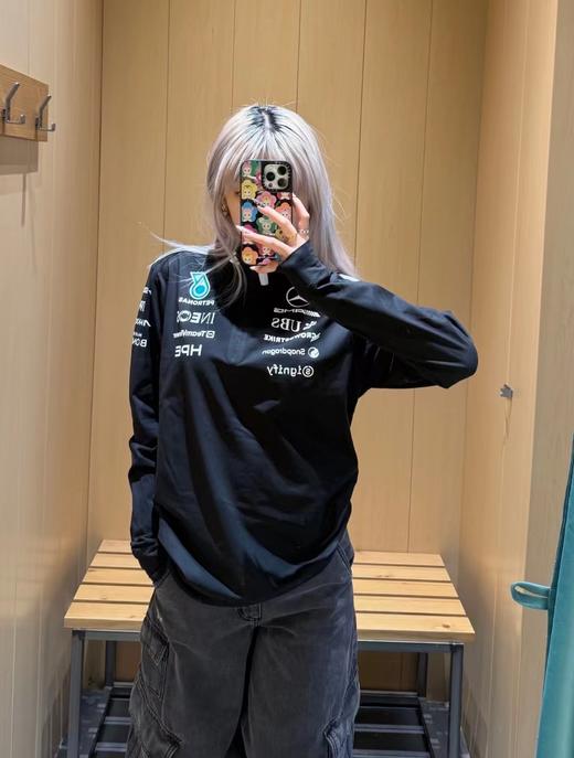 F0320123联名款时尚百搭舒适套头半拉链长袖T恤卫衣 商品图7