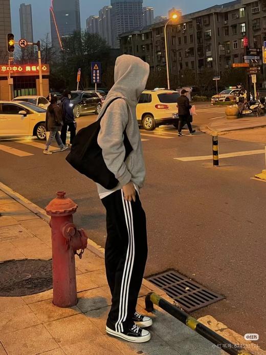 F032014新款休闲复古百搭透气舒适微弹直筒阔腿裤长裤 商品图13