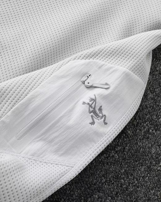 F032060华夫格连帽开衫外套情侣款刺绣logo透气保暖舒适简约夹克 商品图8