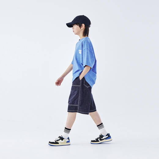 蓝汽水2026夏新款男童松紧腰休闲裤yc0410006 商品图3