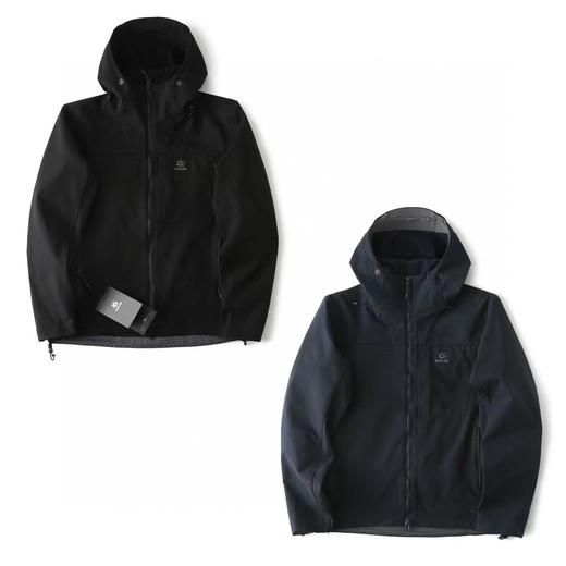 F032063运动户外登山徒步防风防泼保暖透气薄绒软壳拉链外套 商品图0