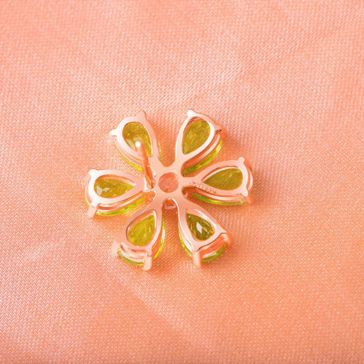 【橄榄石轻奢耳钉/项链】周六（3.21）中午12点开始 S925银时尚吊坠饰品送女士生日节日礼物JE25055/JP25026-水晶CC 商品图6