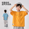男童2026夏季新款童装凉感短袖T恤纯色字母夏装上衣中大童   FY-H6ba18 商品缩略图2