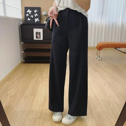 F0320102亲肤透气无束缚宽松直筒显瘦垂感休闲阔腿裤女春季裤 商品图9