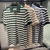夏季新款时尚简约百搭撞色条纹男士舒适纯棉翻领polo衫   XLM-CM8687142 商品缩略图1