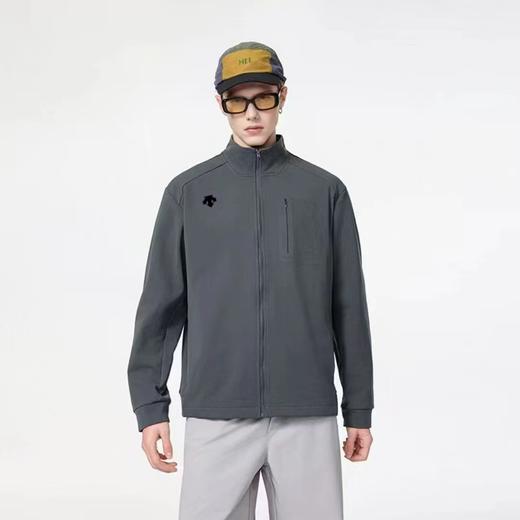 F0320132时尚户外休闲针织立领口袋激光冲孔防风防雨夹克外套 商品图2