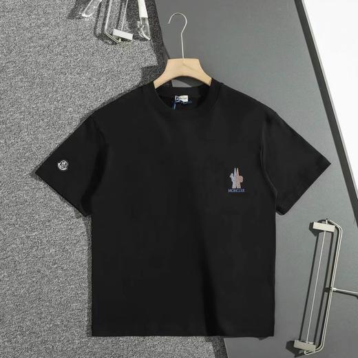 F032054早春新款舒适透气休闲简约百搭刺绣字母纯棉T恤 商品图3