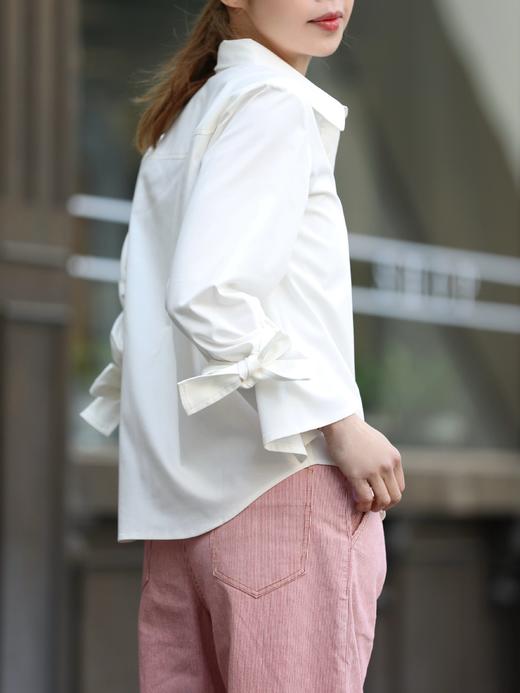 TYNVIE 领结袖衬衫-白色 商品图7