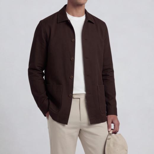 春季新款男士亚麻肯佛博休闲外套 商品图4