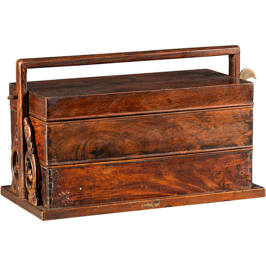 清	黄花梨两撞提梁盒 商品图5